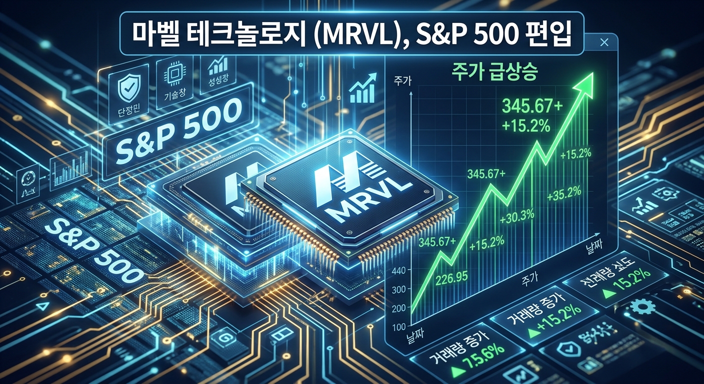 [Nasdaq Story] Marvell Technology (MRVL) Swiftly Added to S&P 500: Will Jensen Huang's '$1 Trillion' Prophecy Combine with Passive Inflows for a Valuation Turning Point?